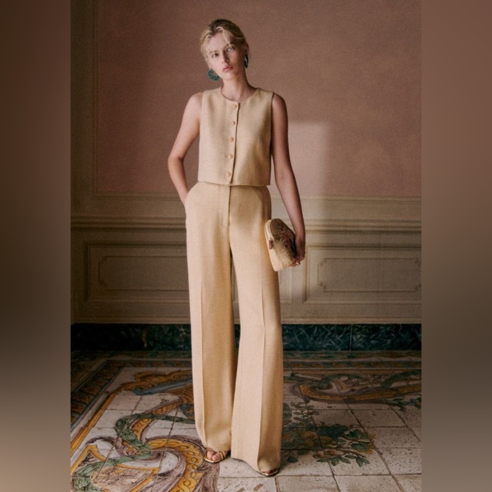 Sezane Giovanni Trousers - Light Beige
